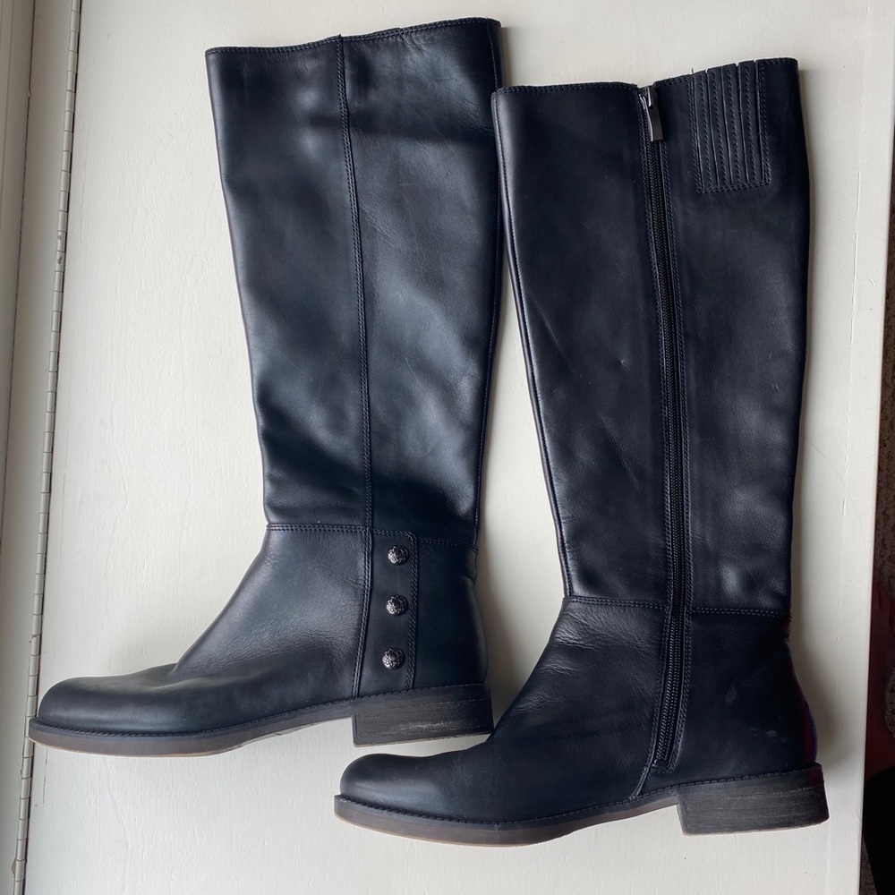 Franco Sarto 7.5 Knee High Black Boots